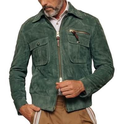 Tucker | Stylish Zipper Suede Jacket