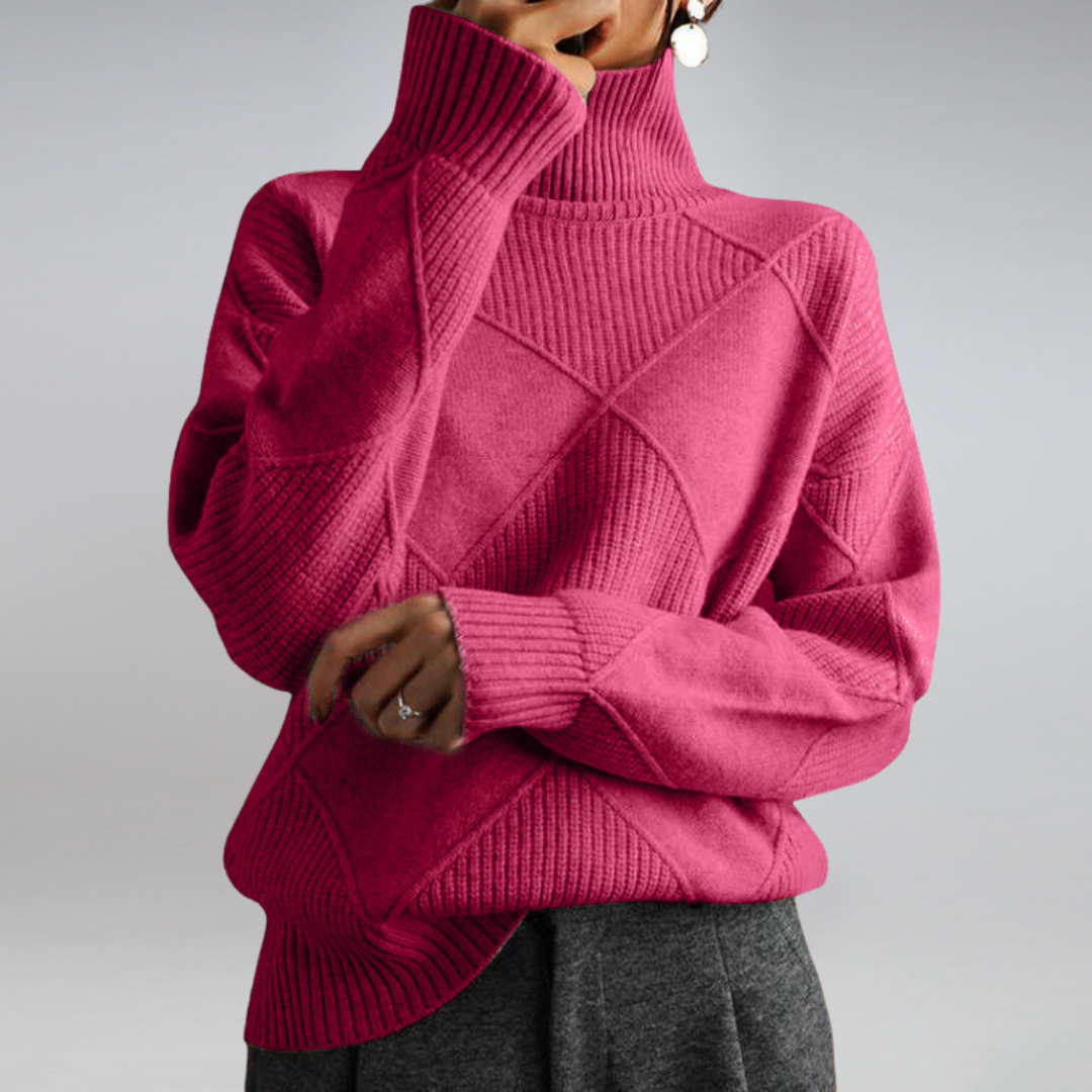 Rose | Cozy Cashmere Turtleneck Sweater