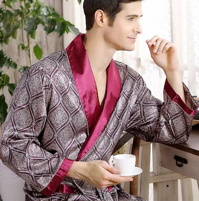 Eli | Stylish Satin Bathrobe