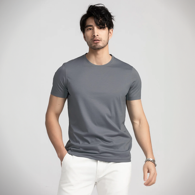 Lucas | Half sleeve Silk T-Shirt