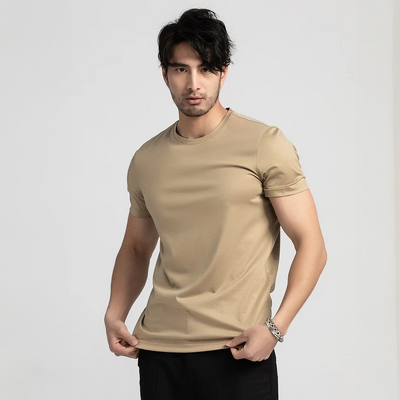 Lucas | Half sleeve Silk T-Shirt