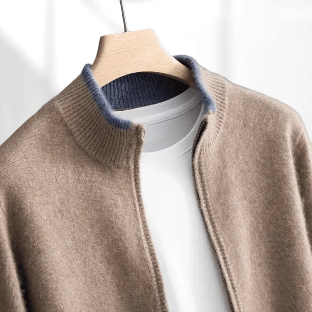 Sean | Cashmere Zip Jacket