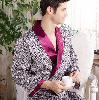 Eli | Stylish Satin Bathrobe