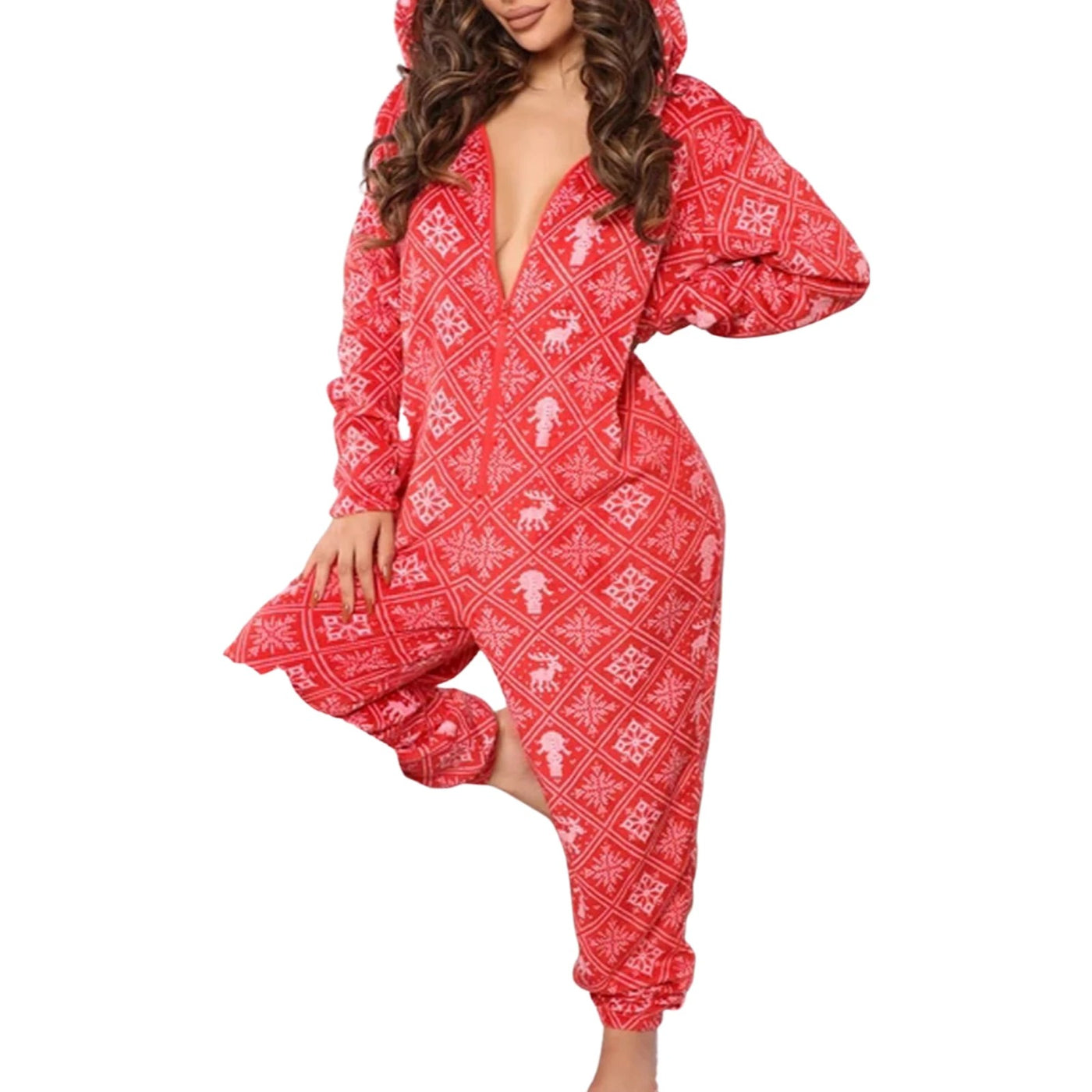 Pamela | Fleece Christmas Jumpsuit