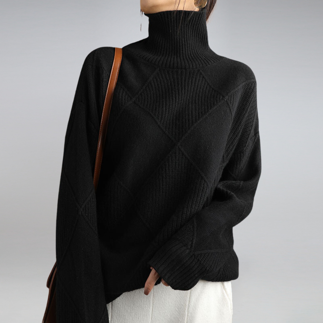 Rose | Cozy Cashmere Turtleneck Sweater