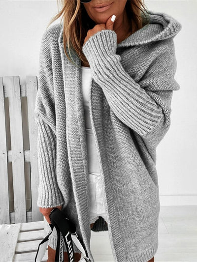 Ava | Long hooded cardigan