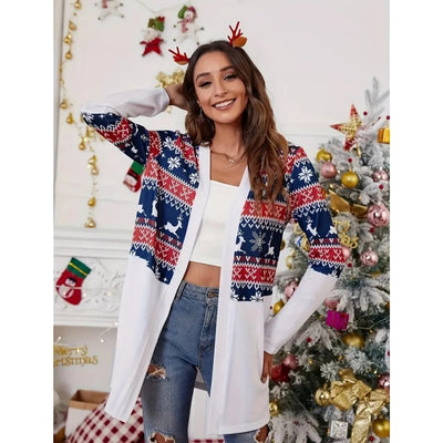 Kellie | Christmas Long Sleeved Coat Sweater