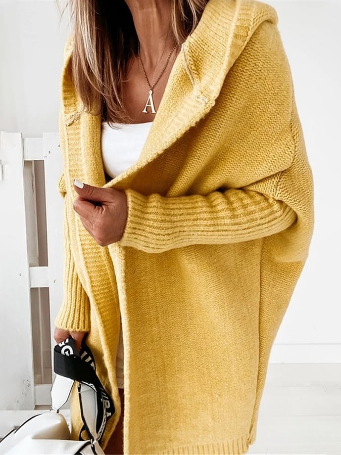 Ava | Long hooded cardigan