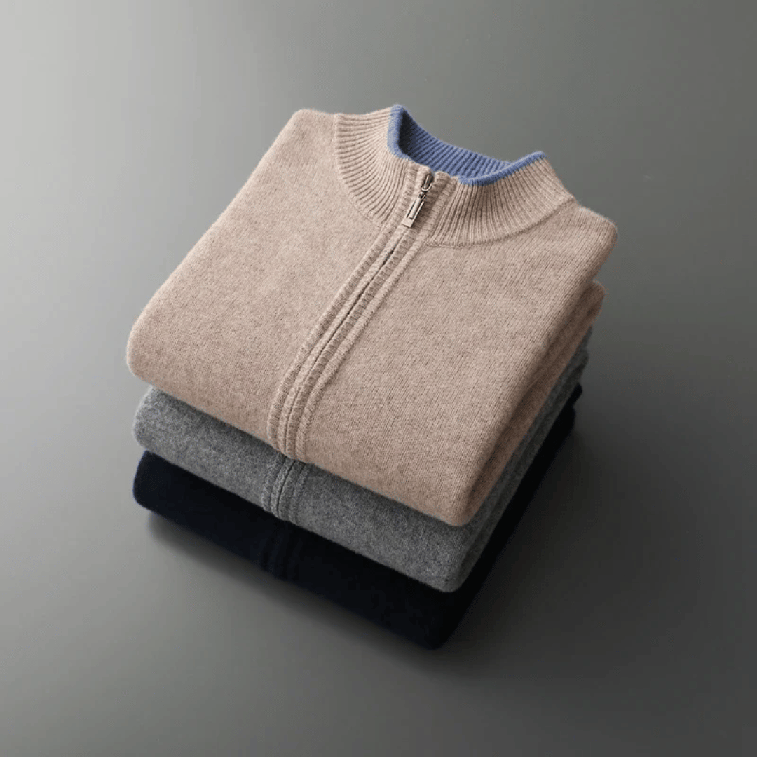 Sean | Cashmere Zip Jacket