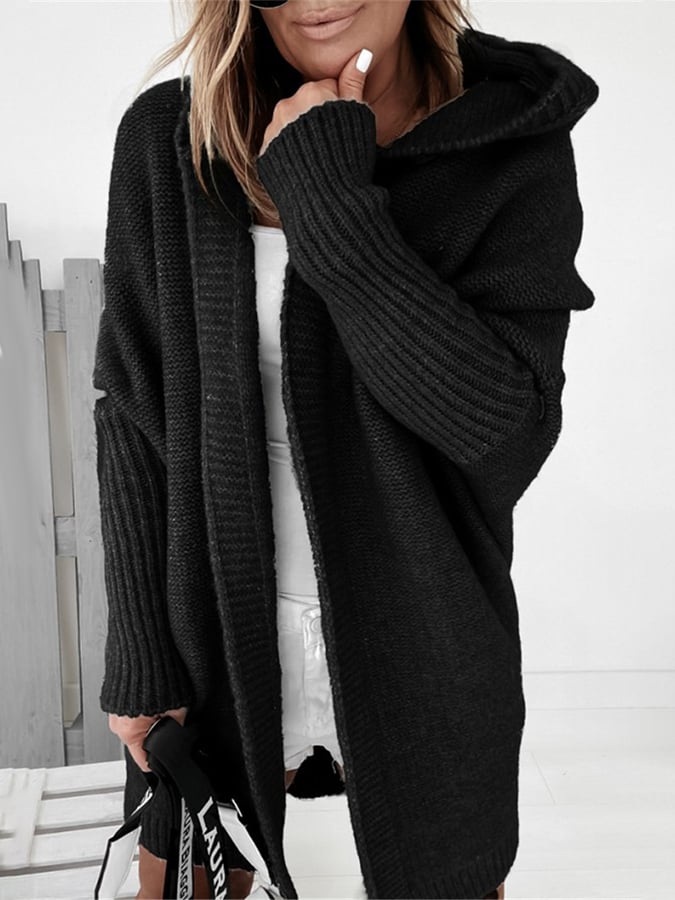 Ava | Long hooded cardigan