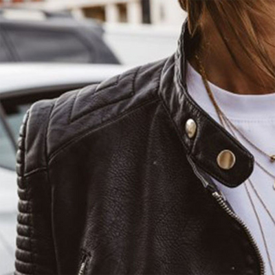 Holly | Synthetic Leather Jacket