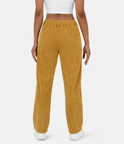 Jacky | Ribbed Velvet Pants