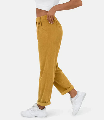 Jacky | Ribbed Velvet Pants