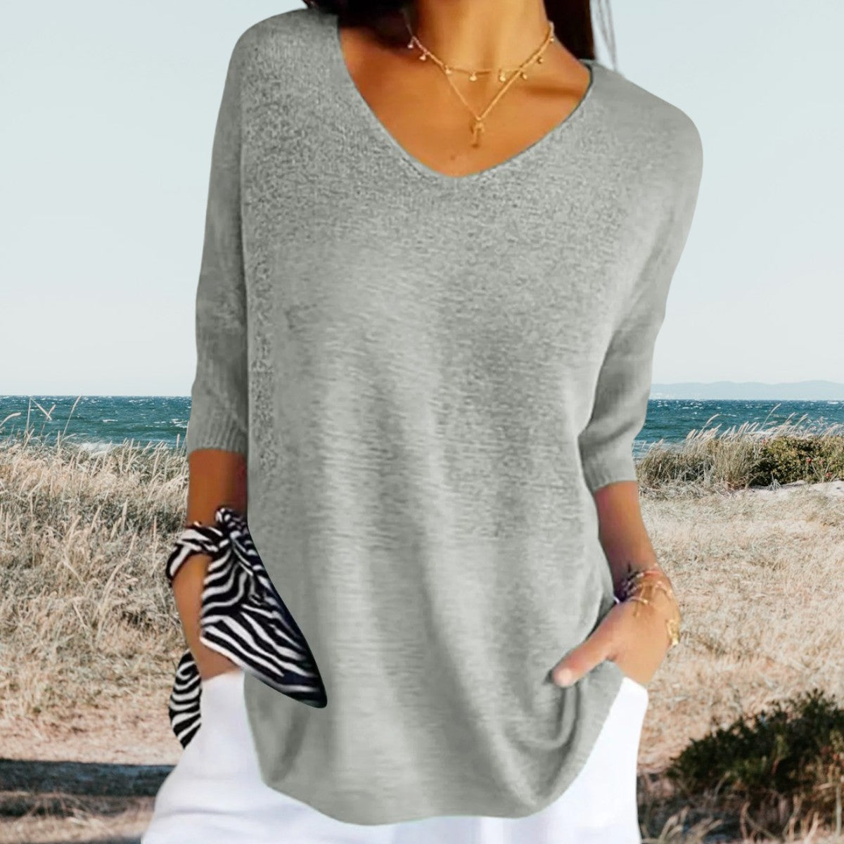 Rebecca | Stylish V-neck top