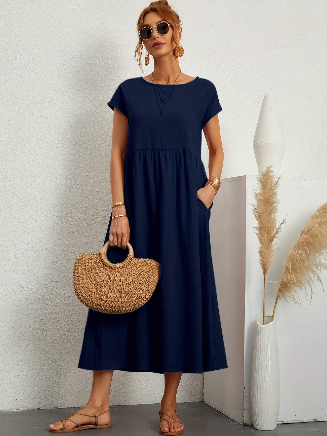 Lucia | Casual Dress with O-neck