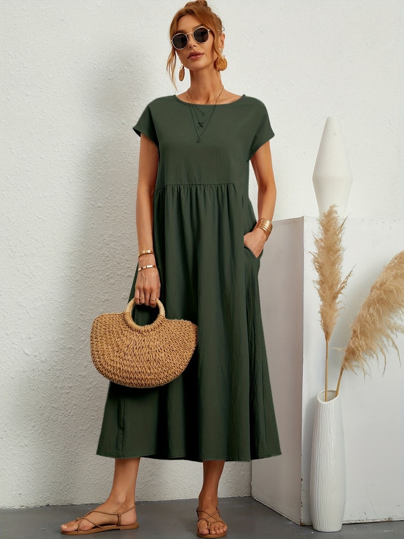 Lucia | Casual Dress with O-neck