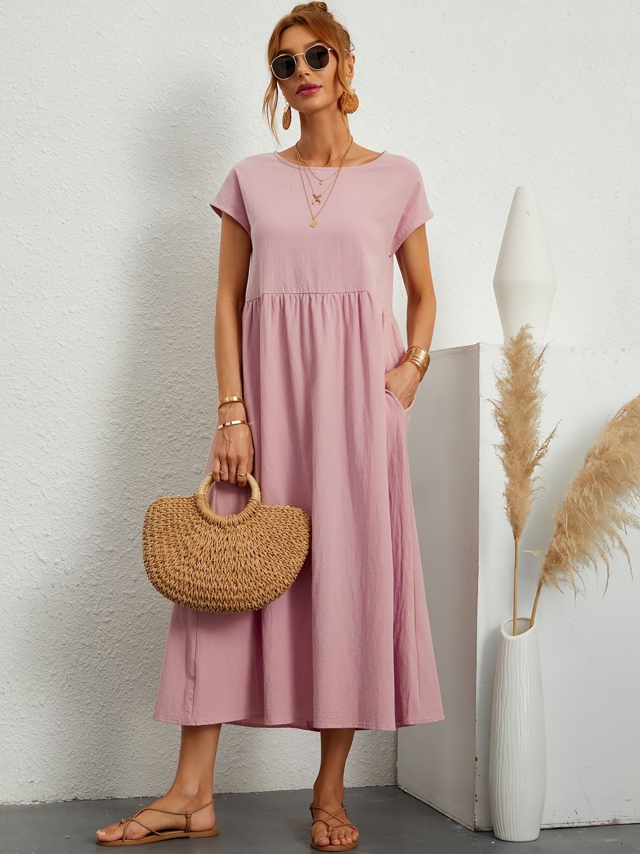 Lucia | Casual Dress with O-neck