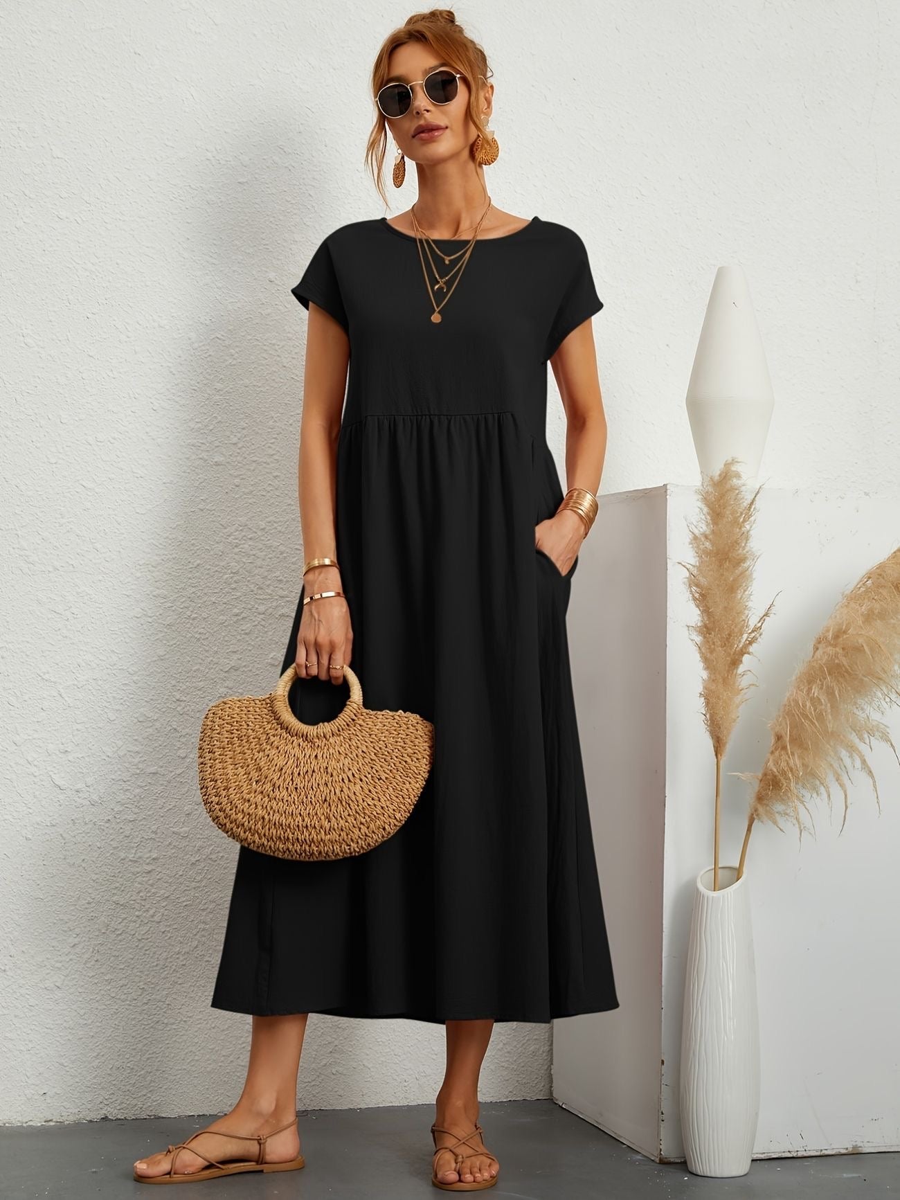 Lucia | Casual Dress with O-neck