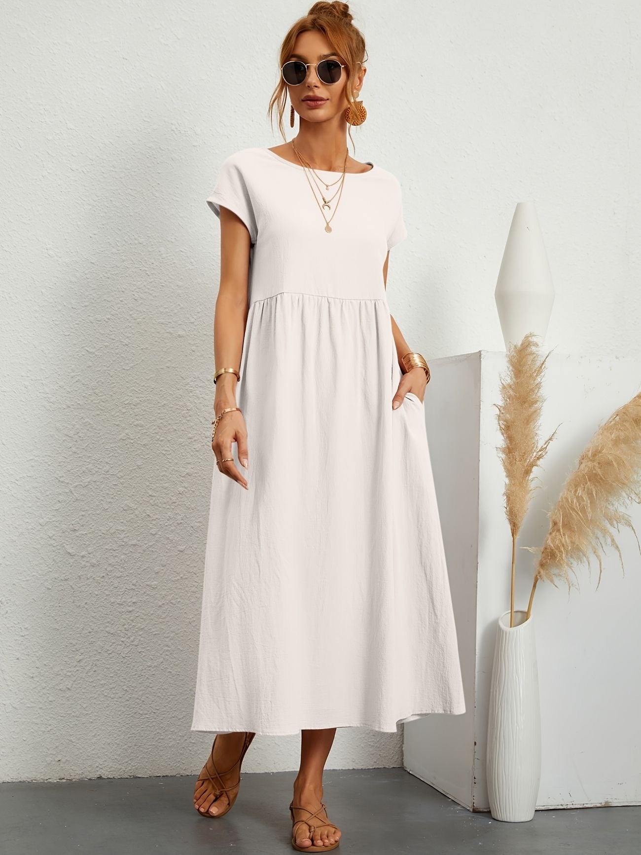 Lucia | Casual Dress with O-neck