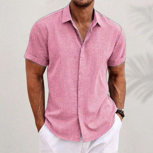 OLIVER | SHORT-SLEEVED SHIRT MADE OF COTTON AND LINEN