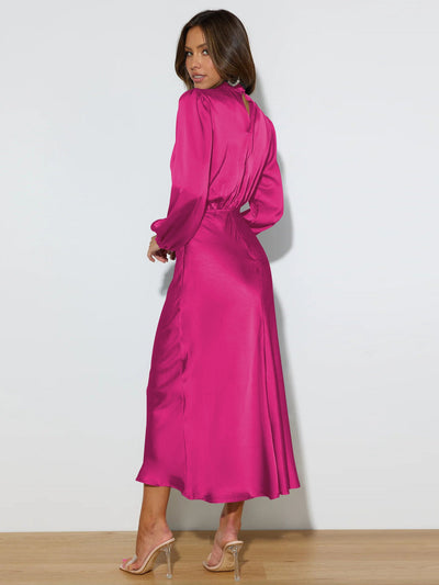 Natasha | Satin Sleeve Dress