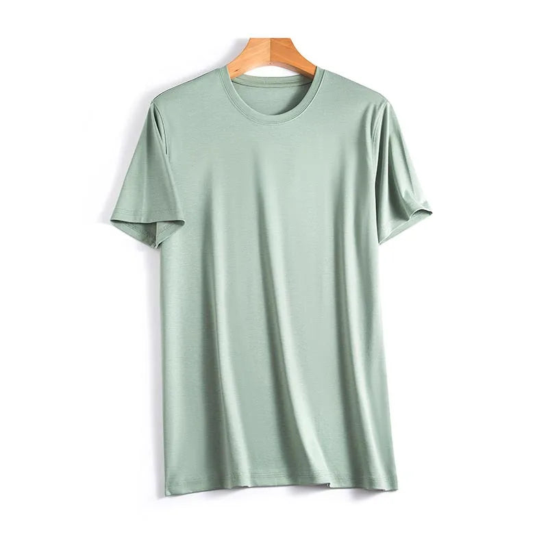 Lucas | Half sleeve Silk T-Shirt