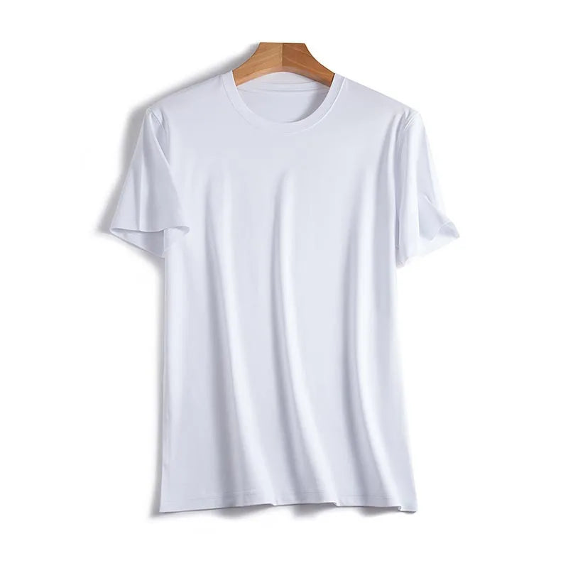 Lucas | Half sleeve Silk T-Shirt