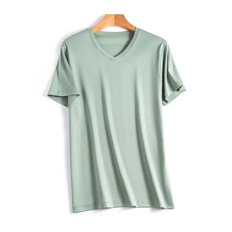 Lucas | Half sleeve Silk T-Shirt