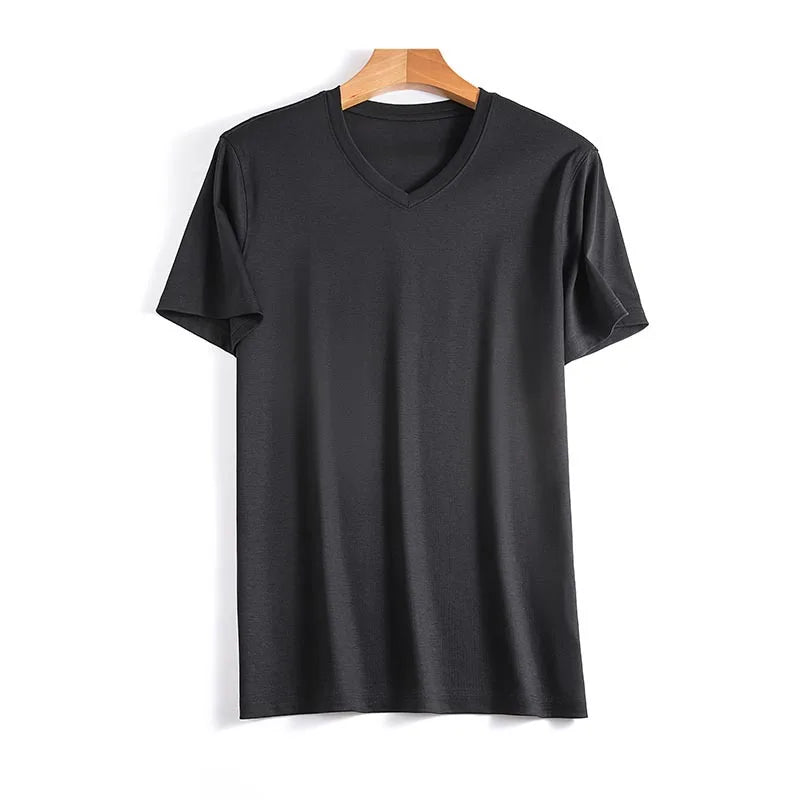 Lucas | Half sleeve Silk T-Shirt