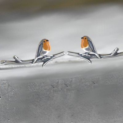 BIRD EARRINGS | EARRINGS MADE OF COLORED GLASS