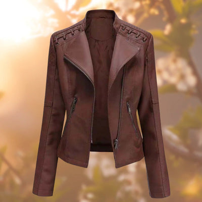 Lara | Elegant women's leather jacket