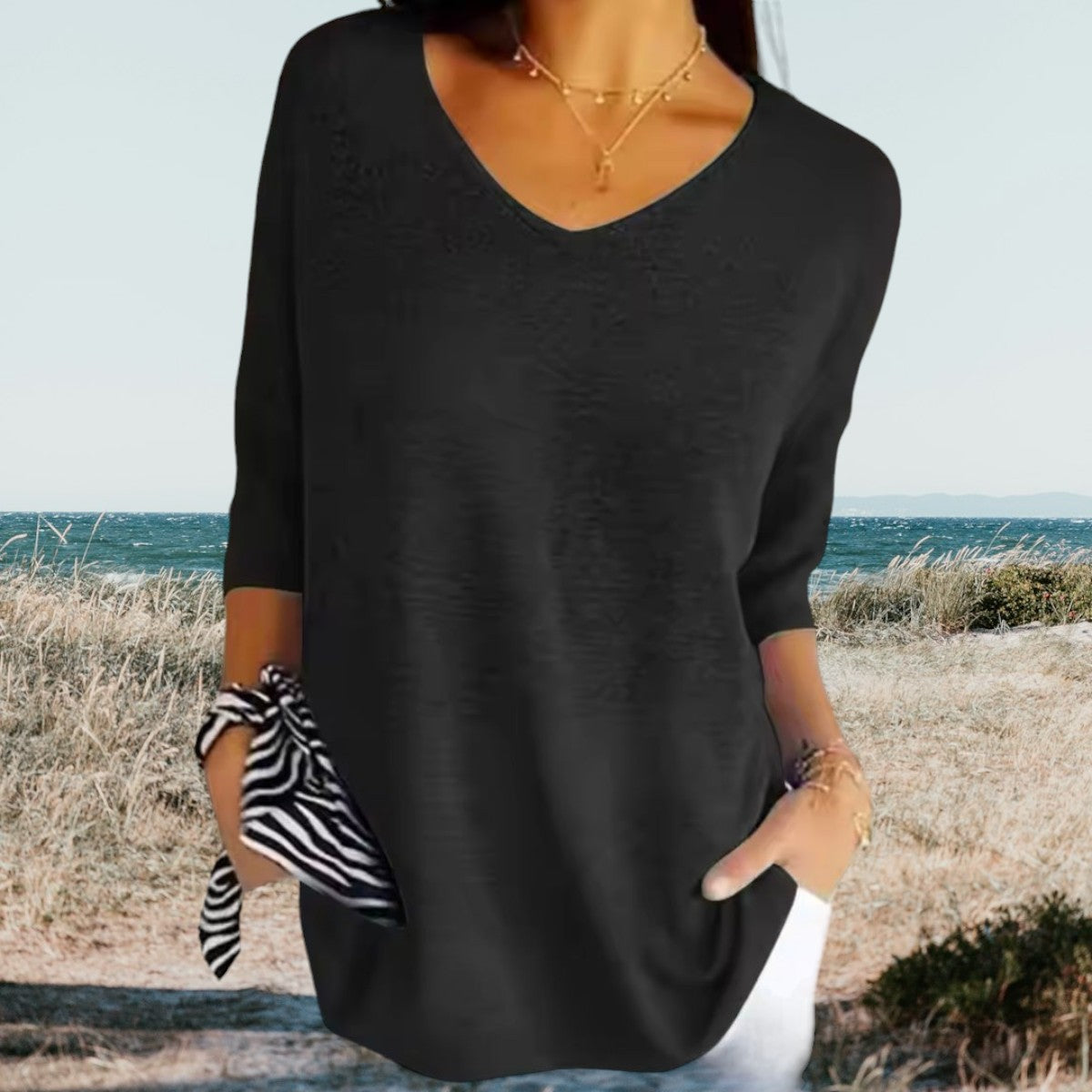 Rebecca | Stylish V-neck top