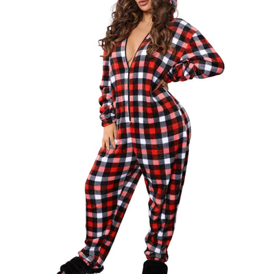 Pamela | Fleece Christmas Jumpsuit