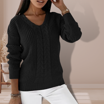 Sophie | V-neck Knitted Sweater