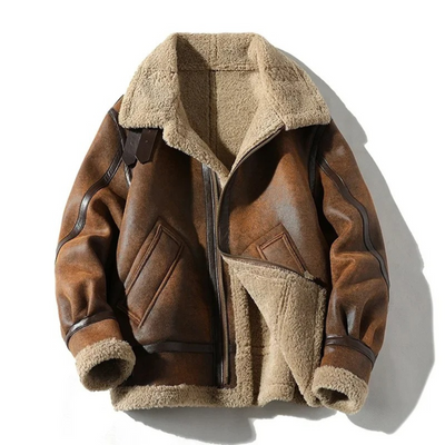 Theodore | Stylish Fur Leather Jacket