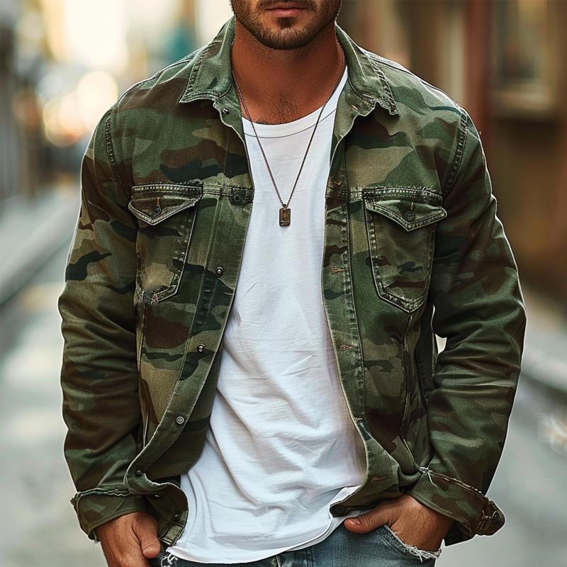 Gavin | Camouflage Canvas Jacket