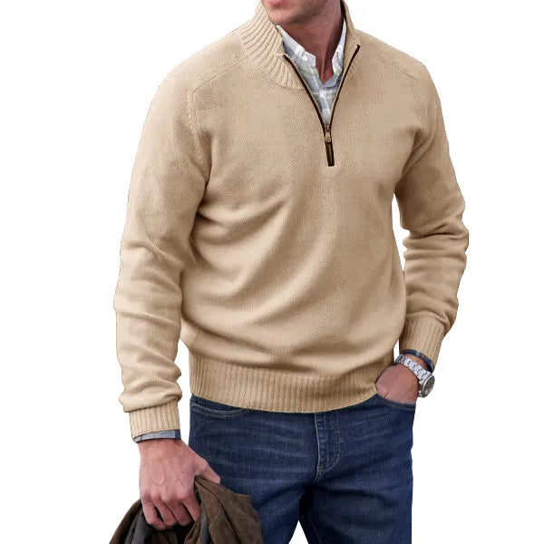 Aaron | MEN'S CASHMERE SWEATER WITH ZIP