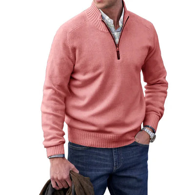 Aaron | MEN'S CASHMERE SWEATER WITH ZIP