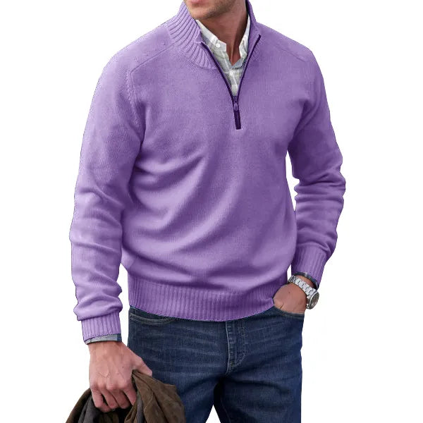 Aaron | MEN'S CASHMERE SWEATER WITH ZIP