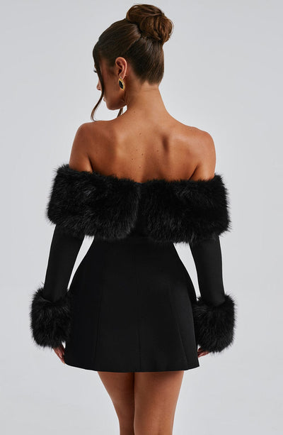 Elsie | Luxurious Fur Dress