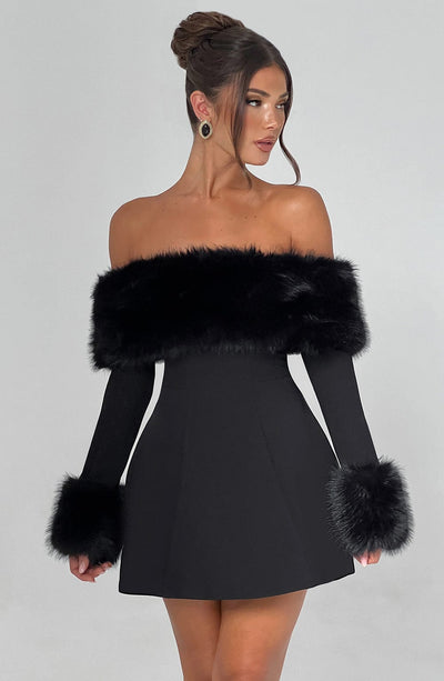 Elsie | Luxurious Fur Dress